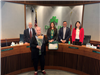 March 15, 2022 - Former City Councilmember Claudia McCormick accepts a proclamation on her service t