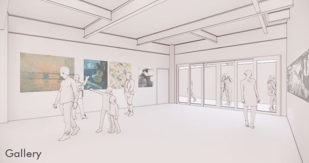 Gallery interior concept art