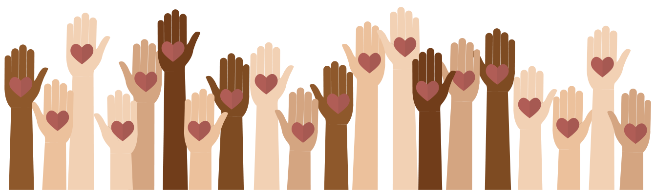 hands raised to volunteer