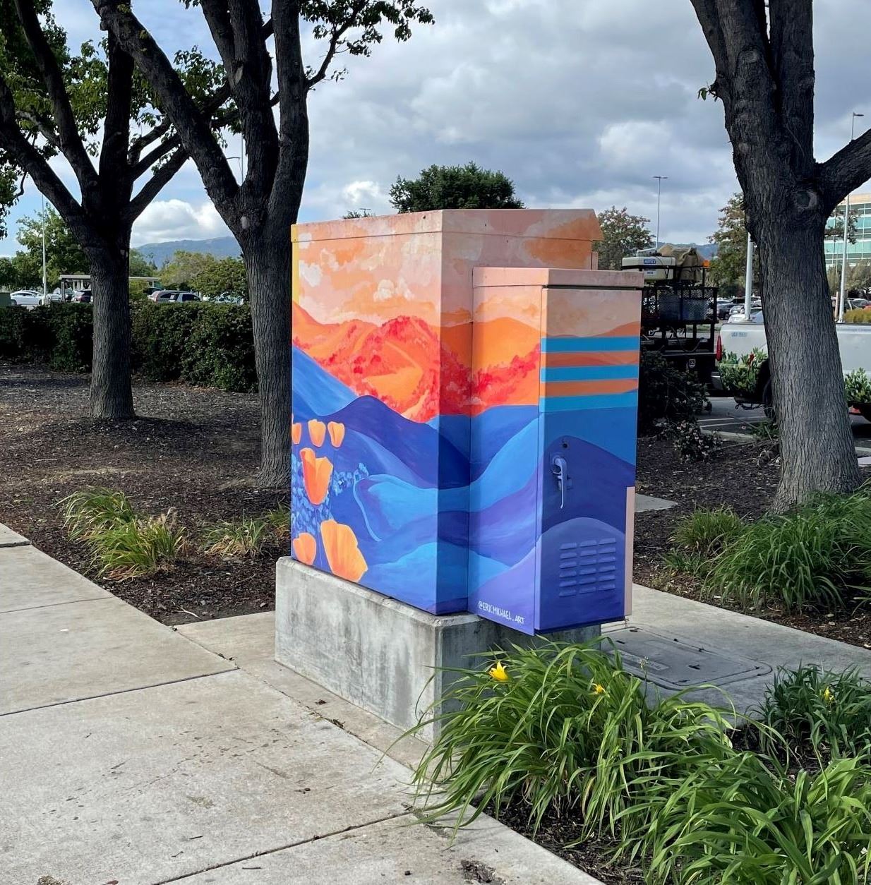 Highland Hills with Poppies, by Eric Michael Rauseo. 1