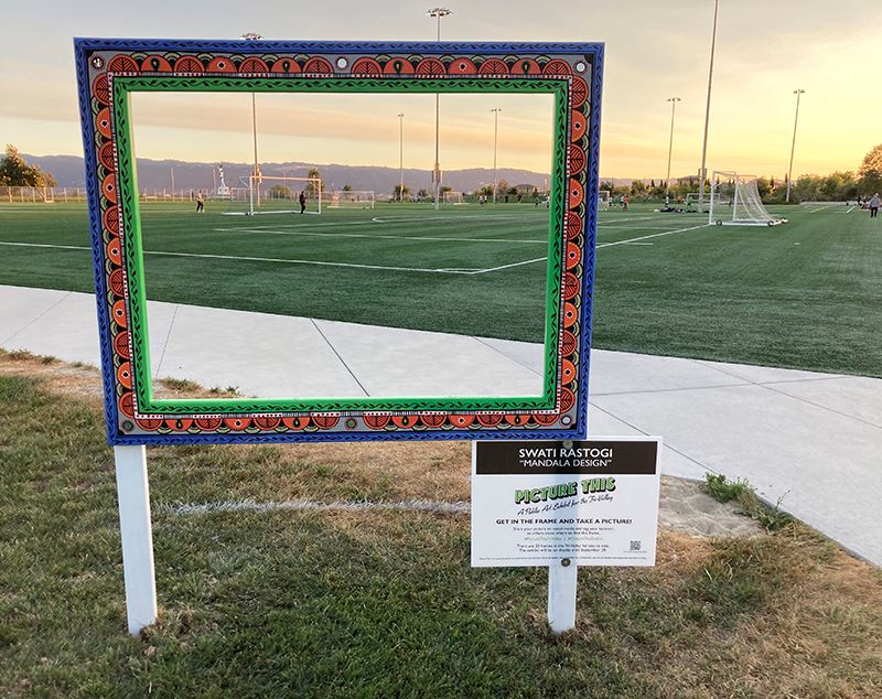 Painted Wood Picture Frame