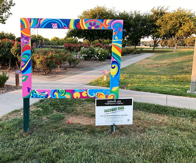 Painted Wood Picture Frame