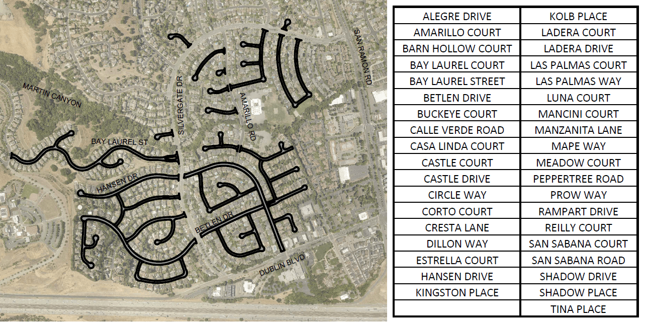 2023 Slurry Seal Map and Street List